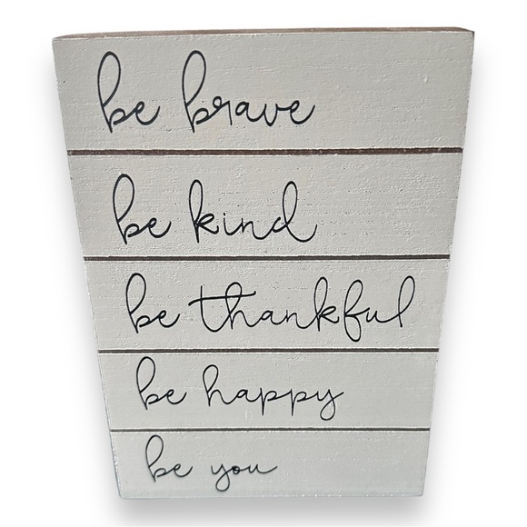 Wood home/office box sign 5”x 7”x 1” - Picture 2 of 2